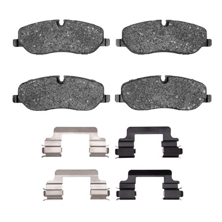 Dynamic Friction Co 3000 Ceramic Brake Pads and Hardware Kit, Low Dust, Low Copper Ceramic, 100% Asbestos-free, Front 1310-1098-01
